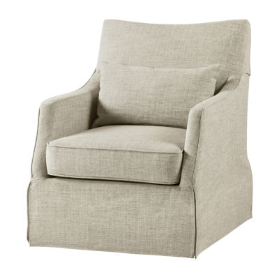 Martha Stewart London Swivel Upholstered Armchair