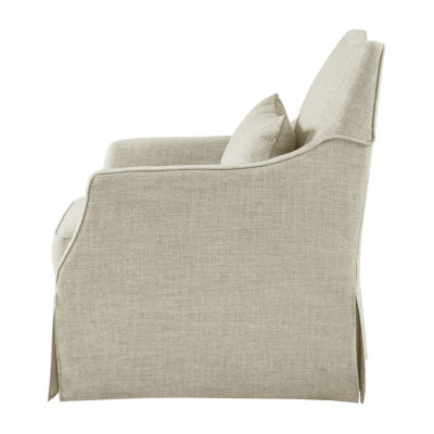 Martha Stewart London Swivel Upholstered Armchair