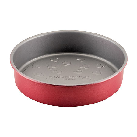 Farberware Disney Bake With Mickey Mouse 8 Non-Stick Cake Pan, One Size, Red