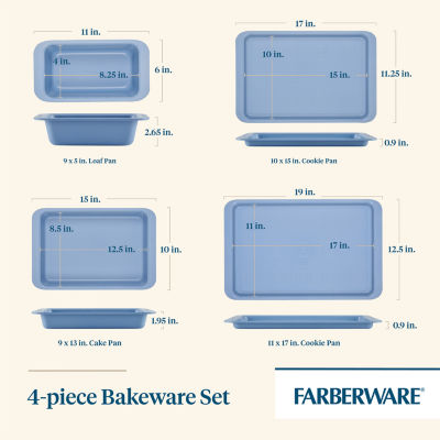 Farberware Easy Solution 4-pc. Non-Stick Bakeware Set