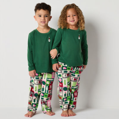 North Pole Trading Co. Unisex Microfleece Crew Neck Long Sleeve 2-pc. Matching Family Pajama Sets