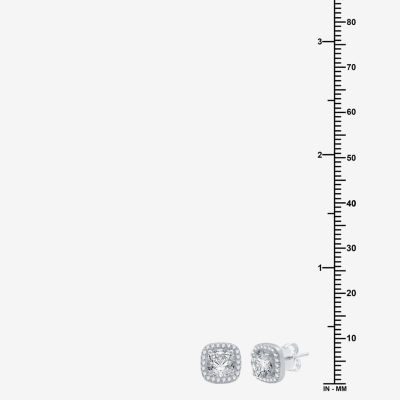 Yes, Please! Womens Lab Created White Sapphire Sterling Silver Cushion 2-pc. Jewelry Set