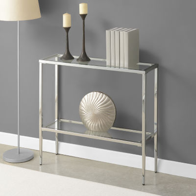 Nadia Glass Top Console Table