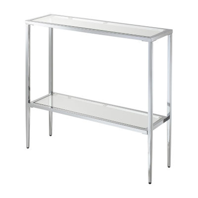 Nadia Glass Top Console Table