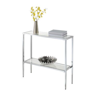 Nadia Glass Top Console Table