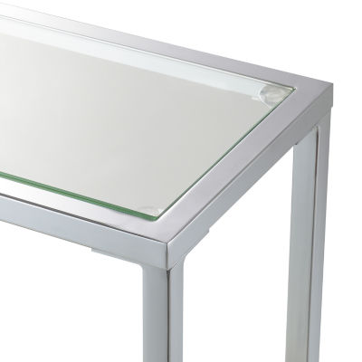 Nadia Glass Top Console Table