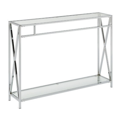 Oxford Glass Top Console Table