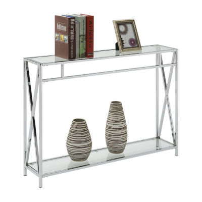 Oxford Glass Top Console Table