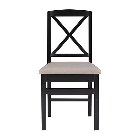 Tarlton 2-pc. Upholstered Dining Chair, One Size, Black