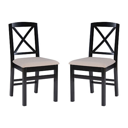 Tarlton 2-pc. Upholstered Dining Chair, One Size, Black