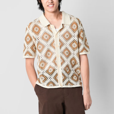 【JEMUT】25SS★ Crochet Short Sleeve Knit Shirt 61OBeY9OcuL.jpg