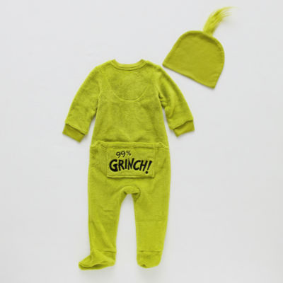 Baby Unisex Dr. Seuss Grinch Fleece Long Sleeve One Piece Pajama