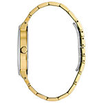 Bulova Futuro Mens Diamond Accent Gold Tone Stainless Steel Bracelet Watch 97d116