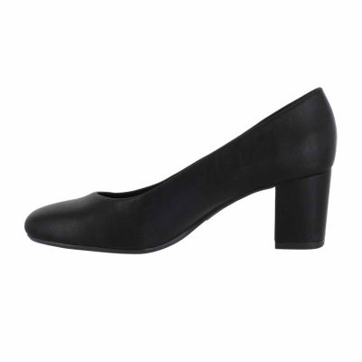 Easy Street Womens Proper Block Heel Pumps