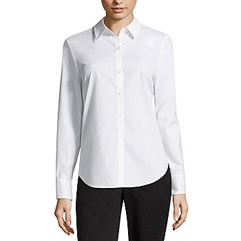 jcpenney Worthington Long Sleeve Faux Silk Shirt Tall, $40, jcpenney