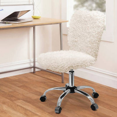 Urban Shop Faux Mangolian Fur Task Chair