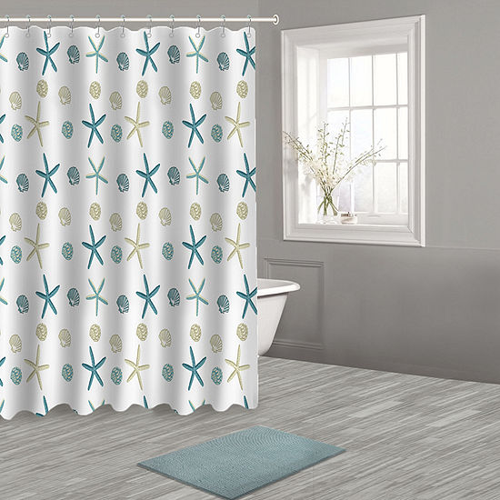 Popular Bath Oceana 14pc Bath Shower Curtain Set