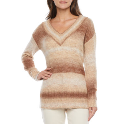 a.n.a Womens V Neck Long Sleeve Pullover Sweater