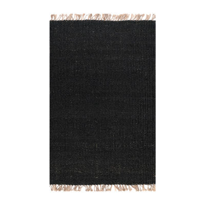 Nuloom Jute Indoor Rectangular Area Rug, Color Black JCPenney