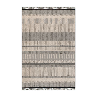 Nuloom Megan Geometric Indoor Outdoor Rectangular Area Rug, Color Gray JCPenney