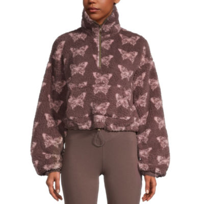 Arizona Juniors Womens Long Sleeve Quarter-Zip Pullover