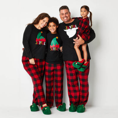 Plaid unisex best sale family christmas pajamas