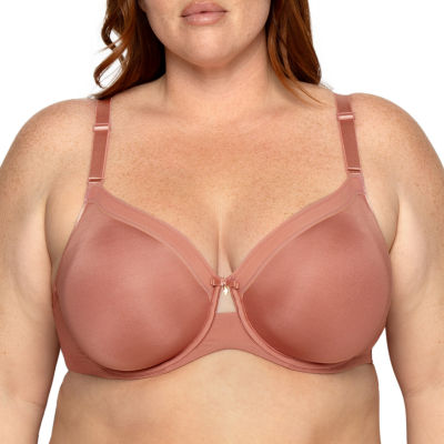 Women's Curvy Couture 1291 Cotton Luxe Unlined Underwire Bra