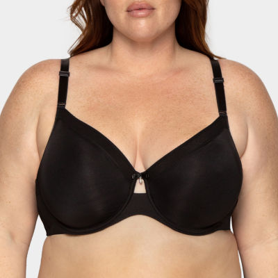 Curvy Couture Women's Plus Size Cotton Luxe Unlined Wireless Bra