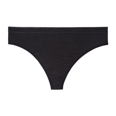 Silky Smooth High Cut Thong - Black Hue – Curvy Couture