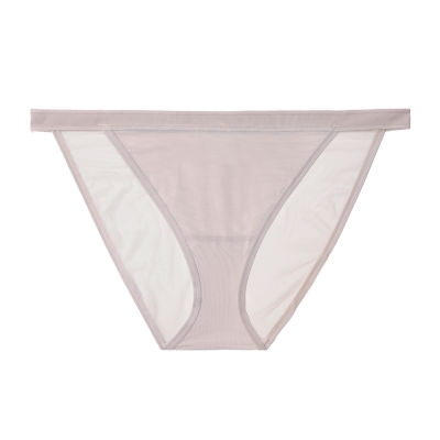 Curvy Couture Sheer Mesh String Bikini Panty - 1379