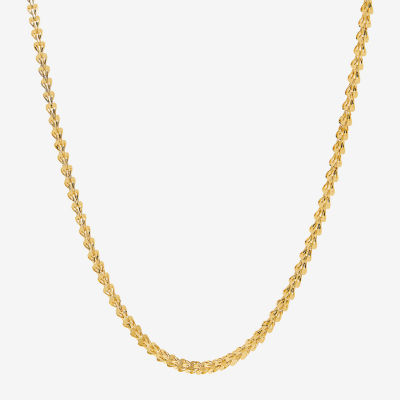 Womens 18 Inch 14K Gold Link Necklace