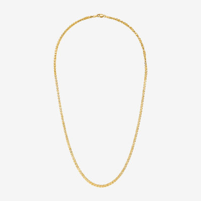 Womens 18 Inch 14K Gold Link Necklace