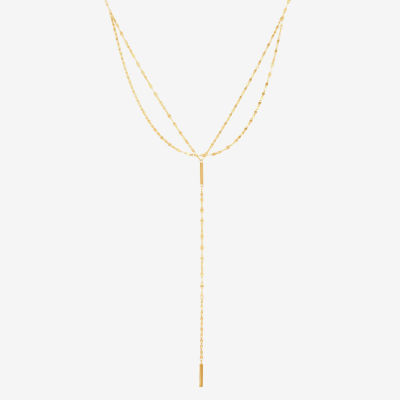 Womens 14K Gold Beaded Necklace