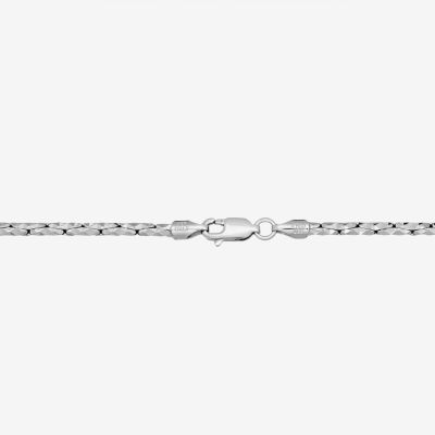 Made in Italy Sterling Silver 20 Inch Solid Link Chain Necklace