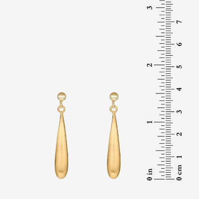 18k Gold Over Silver 39.9 mm Drop Earrings
