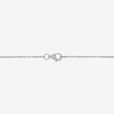 Diamonart "Love" Womens White Cubic Zirconia Sterling Silver Heart 16 Inch Pendant Necklace