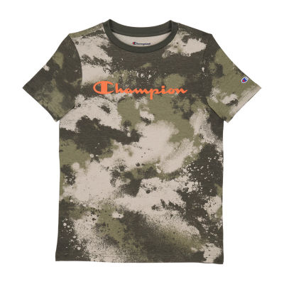 Champion Big Boys Crew Neck Short Sleeve Graphic T-Shirt