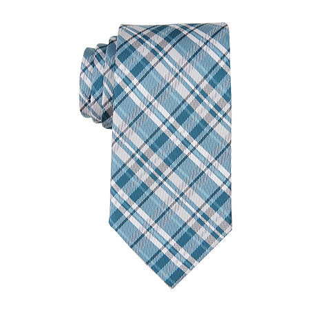 Stafford Pasion Plaid Tie, One Size, Blue