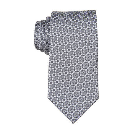 Stafford Geometric Tie, One Size, Black