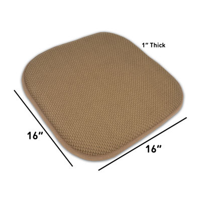 Sweet Home Collection Honeycomb Memory Foam Dining Cushion