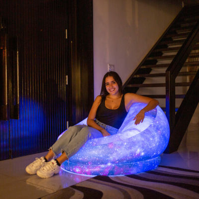 PoolCandy Illuminated Led Galaxy Chair Deep Space