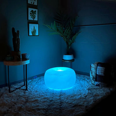 PoolCandy Illuminated Color Changing Ottoman With Remote