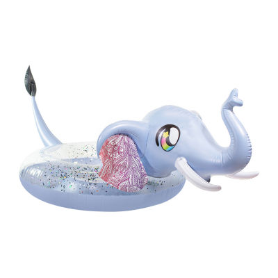 PoolCandy Glitter Elephant - 48IN Jumbo Pool Tube