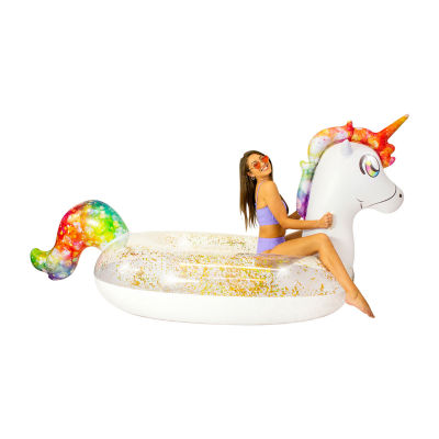 PoolCandy Gigantic 2 To 3 Person Glitter Unicorn Float