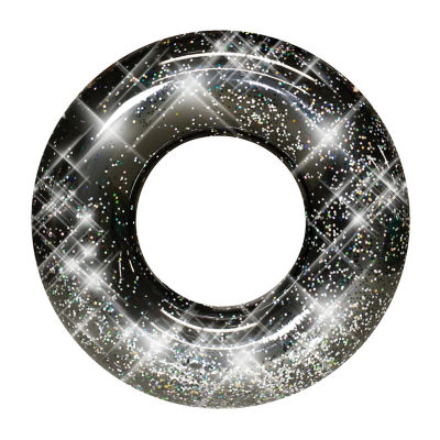 PoolCandy Black Onyx Glitter Pool Tube Jumbo 48IN