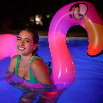 PoolCandy Illuminated Led Flamingo Ride-On Noodle
