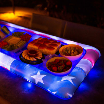 PoolCandy Illuminated Stars & Stripes Led Buffet Cooler