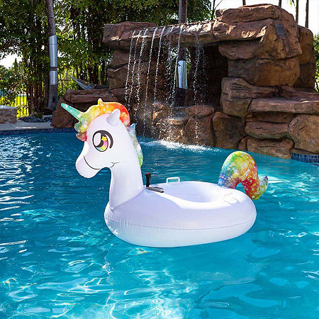 PoolCandy Tube Runner - Special Edition Motorized Unicorn, One Size, White