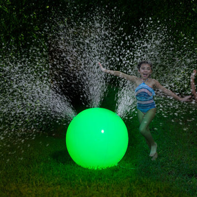 PoolCandy Illuminated Color Changing Beach Ball Sprinkler