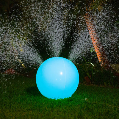 PoolCandy Illuminated Color Changing Beach Ball Sprinkler